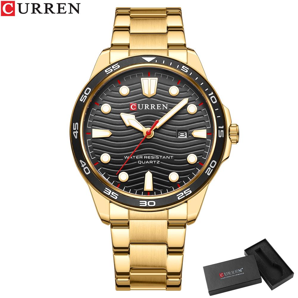 CURREN 8426 Fashion Business Men's WatchTop Luxury BrandQuartz Watch Stainless Steel Waterproof Luminous Watch Relogio Masculino