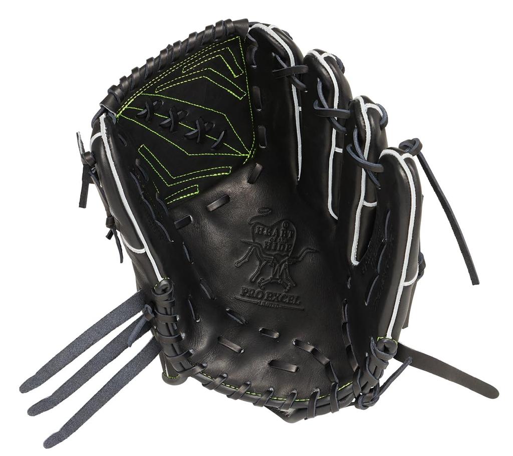Rawlings baseball adult size HOH PRO EXCEL Wizard black size throw on the left glove, softball, #02 GR5HW2A15MG, [pitcher's glove], 11.75 cm.