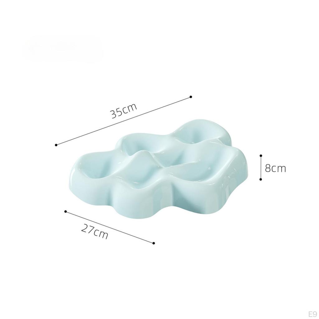AtmosphericShaped Tray with Compartments Versatile Atmospheric Aesthetic Jewelry Holder for