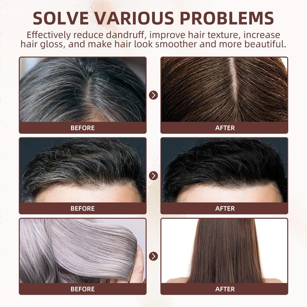 EELHOE Polygonum multiflorum Shampoo 100ml Natürliches Haarwachstum förderndes Öl Nährt das Haar Reduziert Haarausfall Haarpflege Natürliches schwarzes Haar