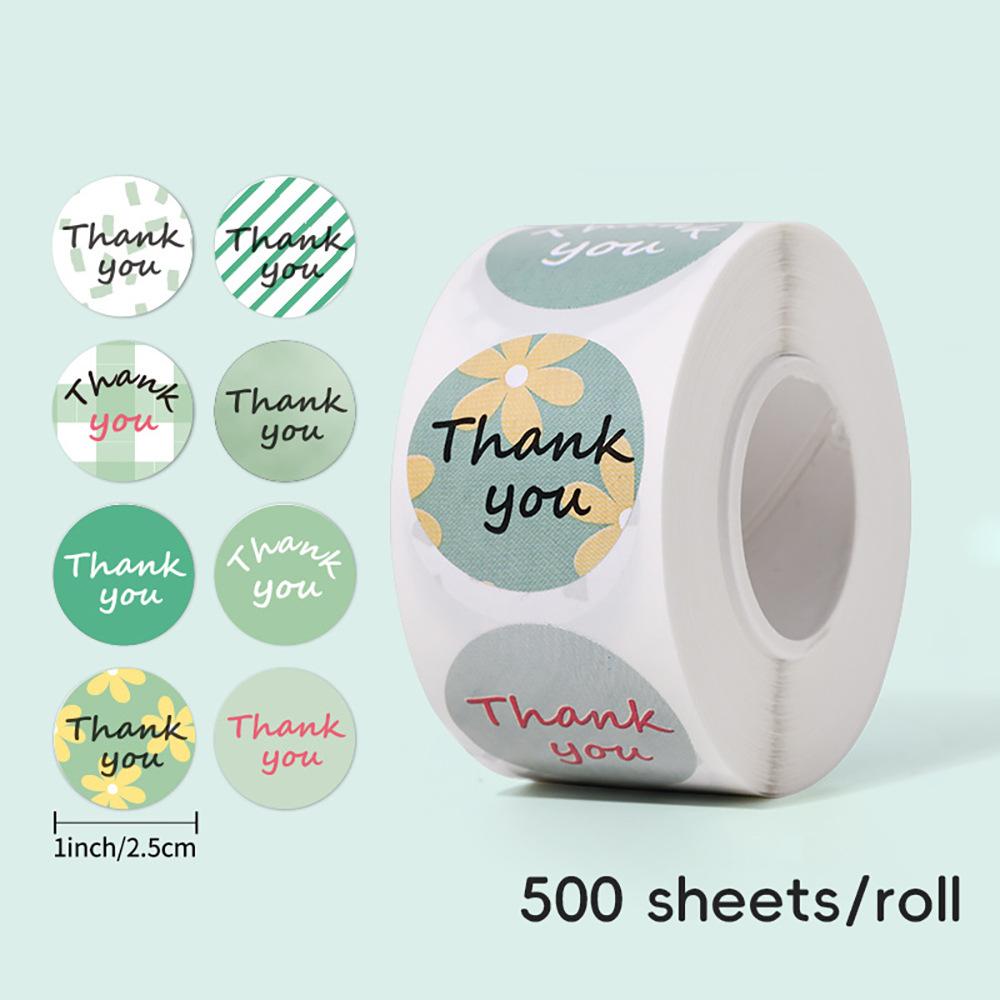 500pcs Thank You Stickers Holiday Decor Sticker Wedding Party Gift Sticker Birthday Gift Box Sticker Baking Labels