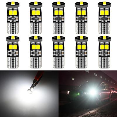 10pcs Canbus T10 LED W5W Bulb for Alfa Romeo 159 147 156 Giulietta Mito Auto Interior Dome Light Error Free 168 Reading Lights