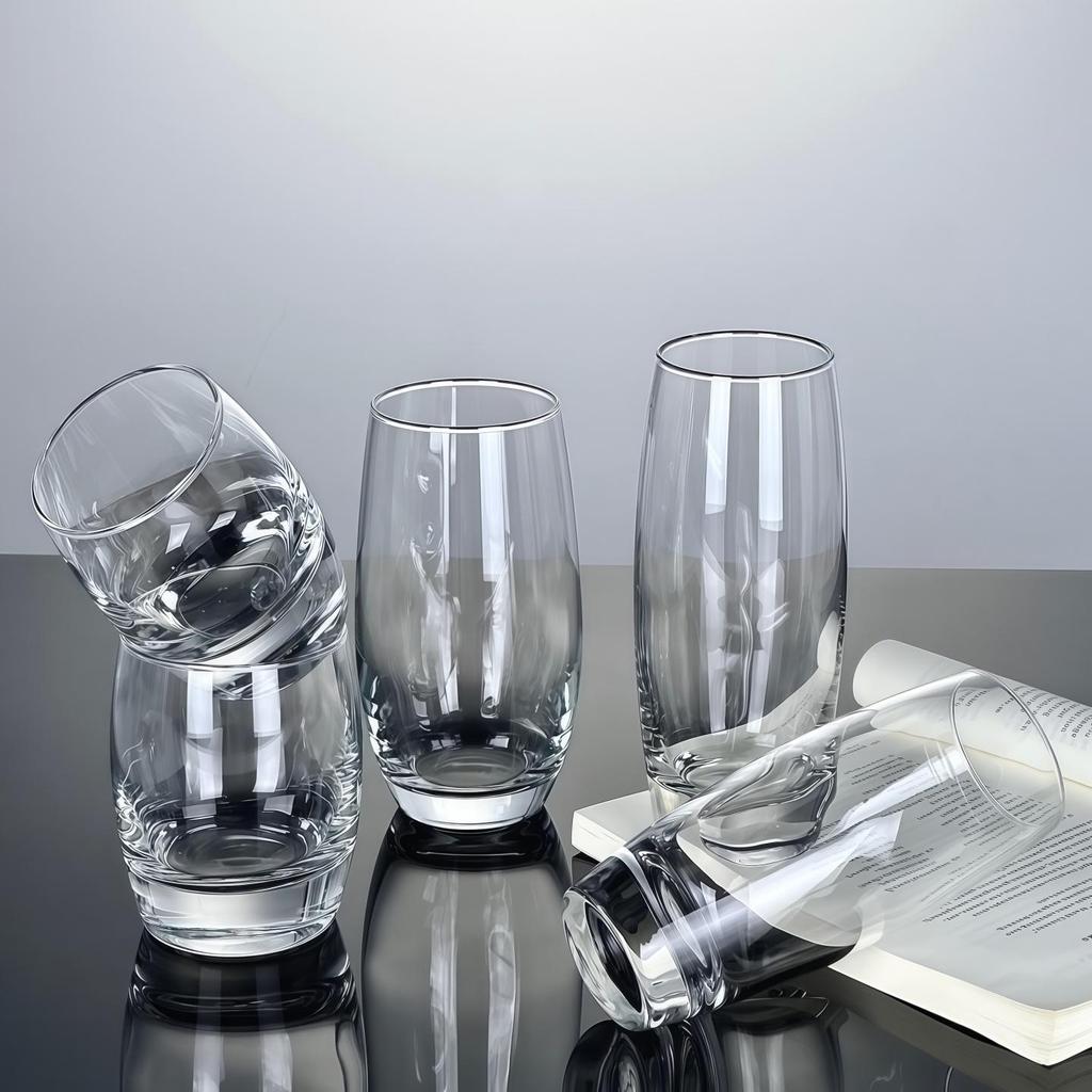 Mojito Heat-Resistant Transparent Glass Egg & Milk Cup with Tea Infuser