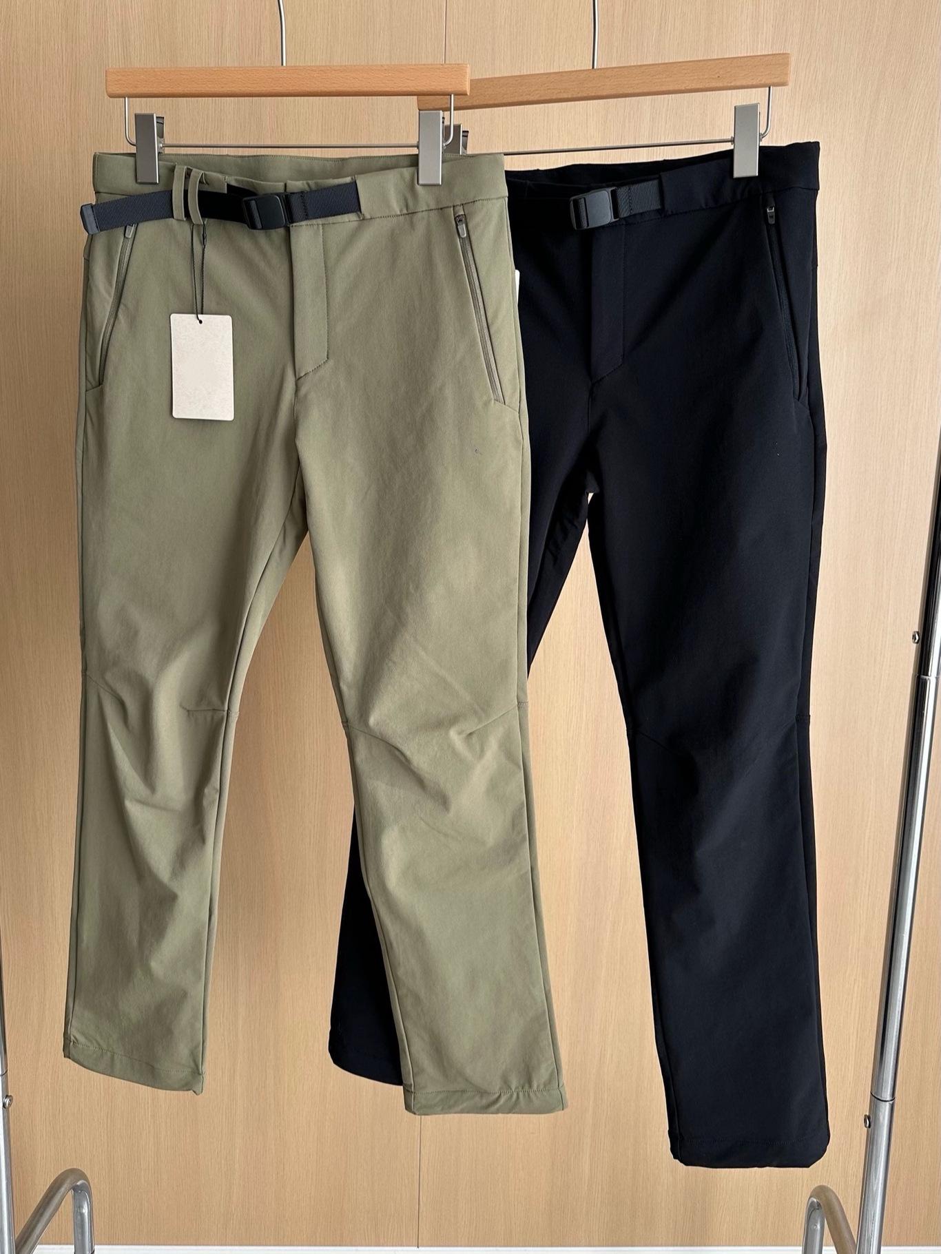 Women s Spring Soft Shell Windproof Straight Casual Belted Pants M