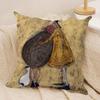 Copricuscino Retro S-Sam Toft Art Peluche Corto Setoso Cerniera Invisibile Antipolvere Federa per Cuscino da Divano per Decorazione Domestica