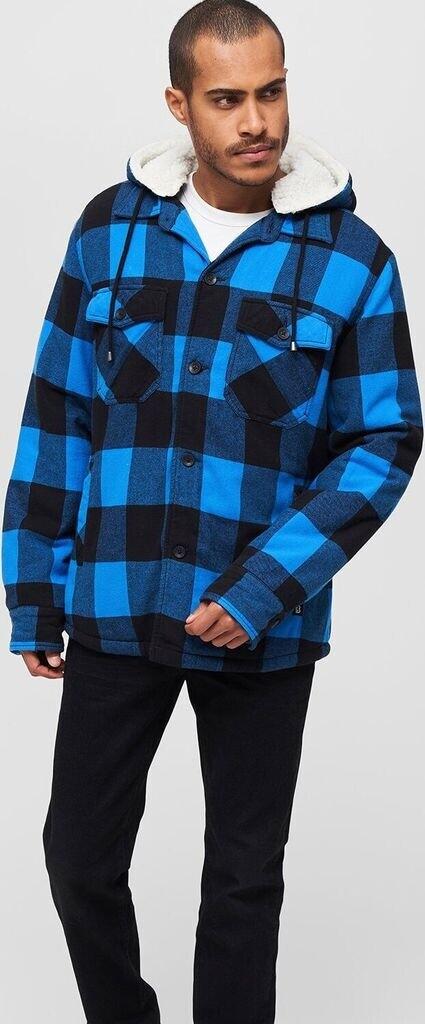 Зимняя куртка Brandit Lumberjacket Hooded black/blue