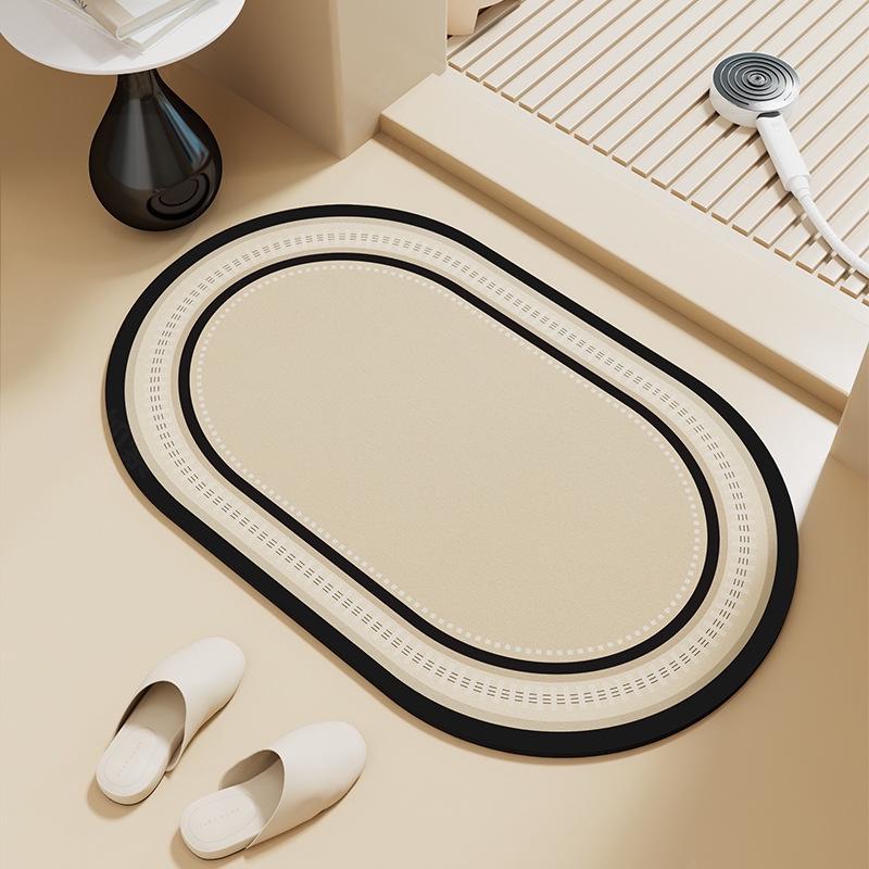 Cute Little Bear Anti-slip Diatom Mud Bathroom Mat - Water Absorbing Floor & Shower Foot Mat
