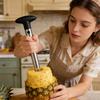 Stainless Steel Pineapple Knife & Corer - Multi-Tool For Peeling, Slicing, And -Coring Pineapple, Easy Fruit Prep Tool For Kitchen & BBQ