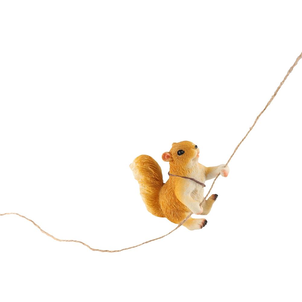 Resin Crafts Climbing Rope Squirrels Statue Ornaments Monkey Figurine  Home Decoration