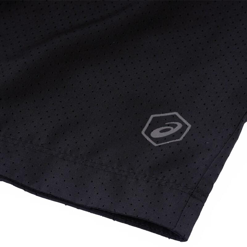 Asics Solid Color Elastic Waist Training Sports Casual Shorts Unisex shorts Black 142583-0946