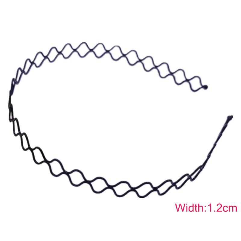 Creative Men Women Metal/Plastic Hair Band Sports 1PC Wavy Hair Accessories Wave HOOP Fashion Elastic