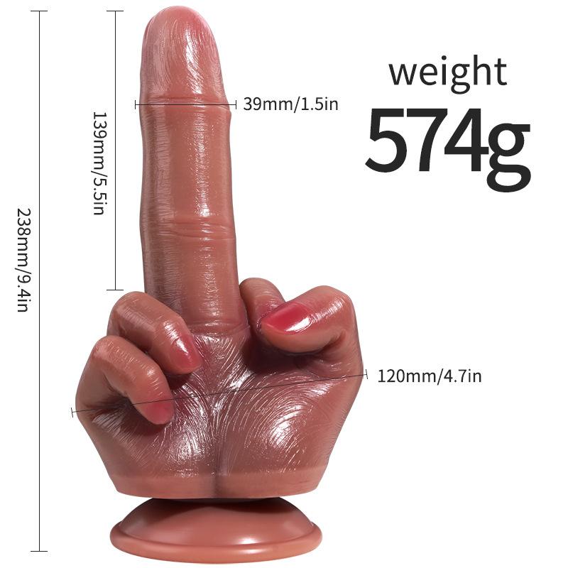 Gradient Color Fist Shape Anal Plug Dilator for Men Women Adult Sex Toys
