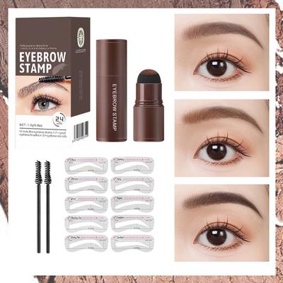 1 Set Contouring Duo: Eyebrow Powder + Hairline Filler – Buildable Color for Natural-Looking Makeup Application