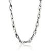 New Fashion Minimalist 18K Gold Plated Silver Stainless Steel Link Chain Necklace for Women Trendy Jewelry Wholesale