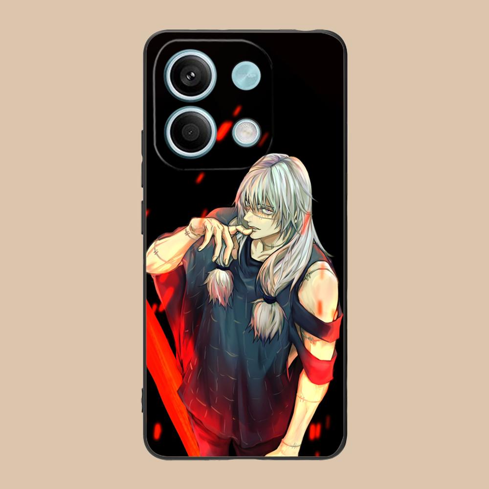 JJK Mahito Phone Case for Xiaomi 15 14 13 12 Mi 11 T Ultra Lite Pro S X 5G Soft TPU Shockproof Cover