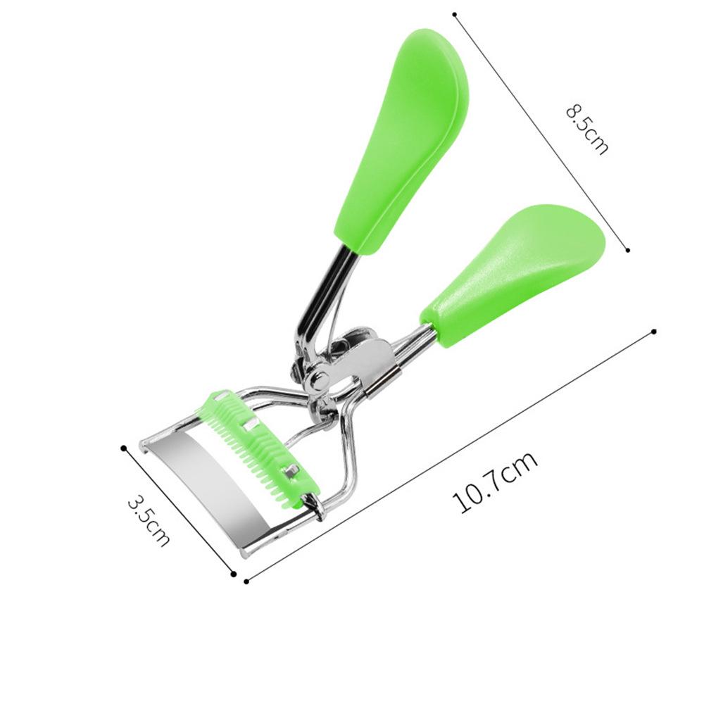 Portable Stainless Steel Eyelash Curler with Comb and Wide-Angle Curling Tool