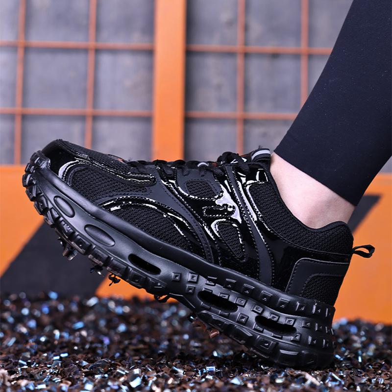 Fashion Women's Safety Shoes Anti-smash Anti Puncture Work Sneakers Steel Toe Shoes Breathable Lightweight Protection Shoes
