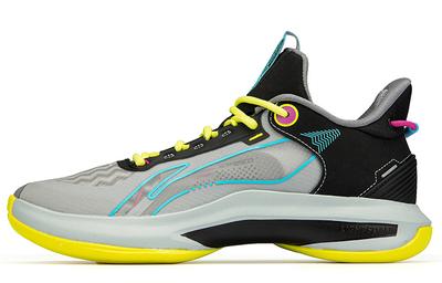 Comfortable Cushioning Slip Resistant Abrasion Resistant Low Top Basketball Shoes Men's Gray Black ABPR069-6