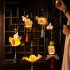 Chinese Mid-Autumn Festival Lanterns New Bamboo Handmade Children's Rabbit Lantern Festive Atmosphere Decoration Handicraft