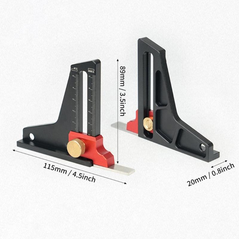 Height Measurement Tool Multifunctional Height& Depth Measuring Tool for Woodworking Professional & DIY Enthusiasts