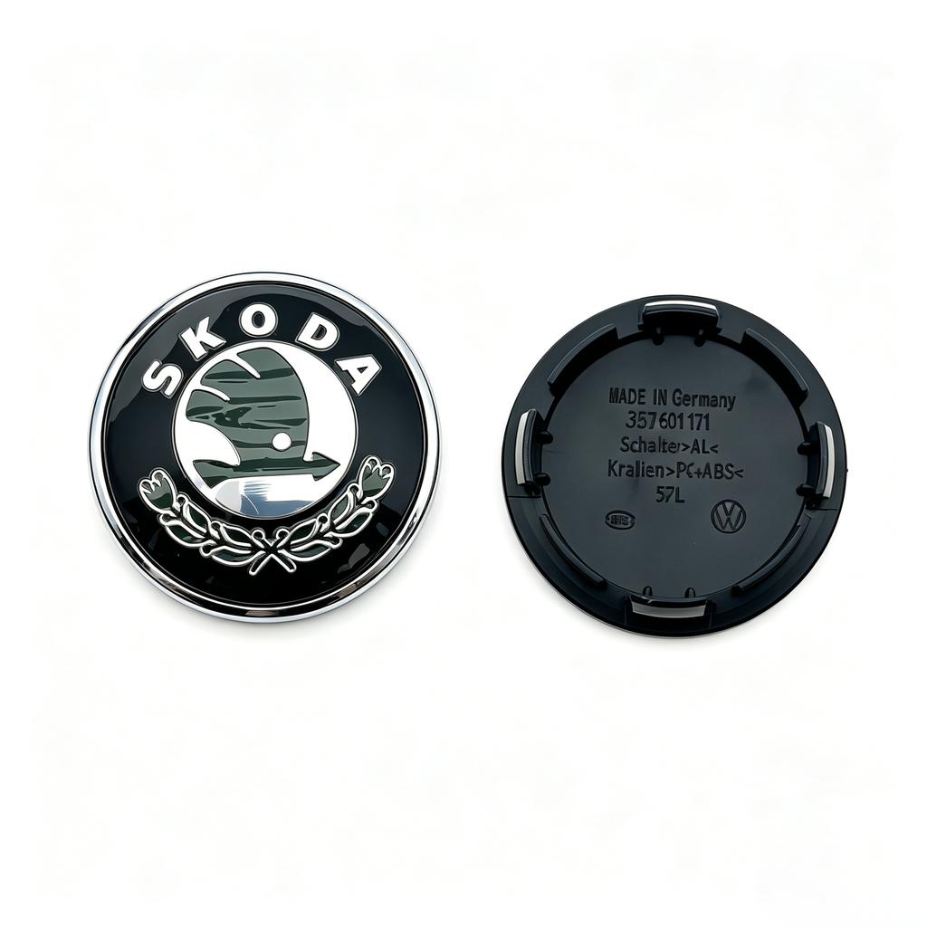 DZXB5 4Pcs 56mm 65mm Wheel Center Caps for Skoda V VRS Octavia Rapid Fabia Superb Plastic Car Wheel Hub Covervrs