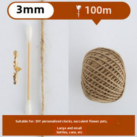 Vintage Style Colored Hemp Rope for DIY and Photo Clips (1.5-2mm, 25m/50m/100m)