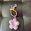 Colorful Flower Rubber Keychain Plush Toy Ins Style Trendy Key Holder Bag Charm