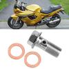 10mm M10x1.00 Motorcycle Screw Hose Bolt for Brake Pump Fit for Suzuki Honda Kawasaki Yamaha