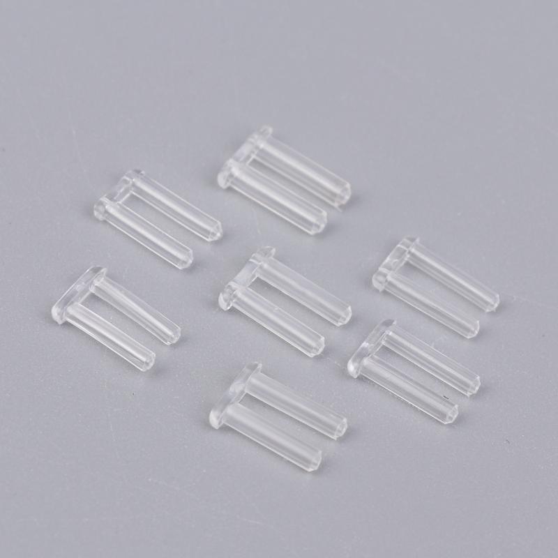 100 Peças Óculos Sem Aro Tampões Duplos de Borracha Buchas de Bloqueio Plástico para Óculos Pinos de Dupla Bucha Acessórios de Reparo para Óculos