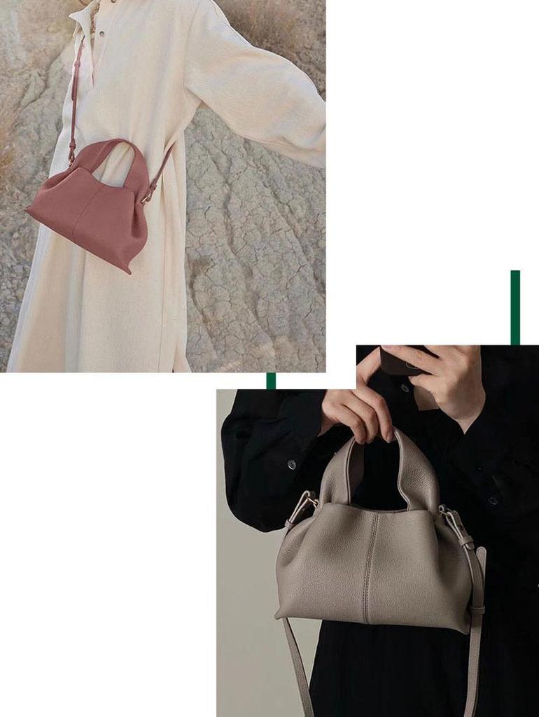 Boling'en Cloud Pieróg Damska Torebka Crossbody z Prawdziwej Skóry