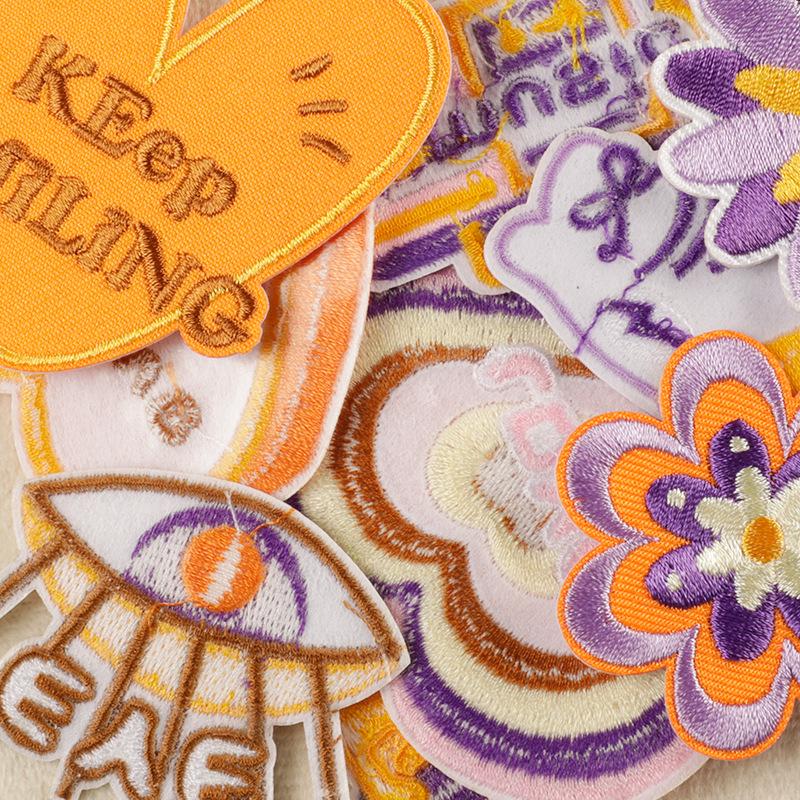 Regnbue Broderi Klistremerke Merke - Kles Tilbehør Patch