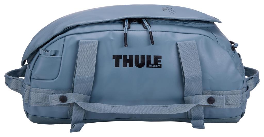 Thule Chasm Duffel Bag, 30L, Heavy-Duty, Weather-Resistant, Lockable Zipper Pulls, 1.2kg Capacity, Pond Gray