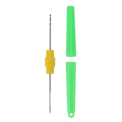 Dual End Fishing Bait Needle Tool Pen Style Fishing Baiting Rigs Tool with Safety Protective Covers Green