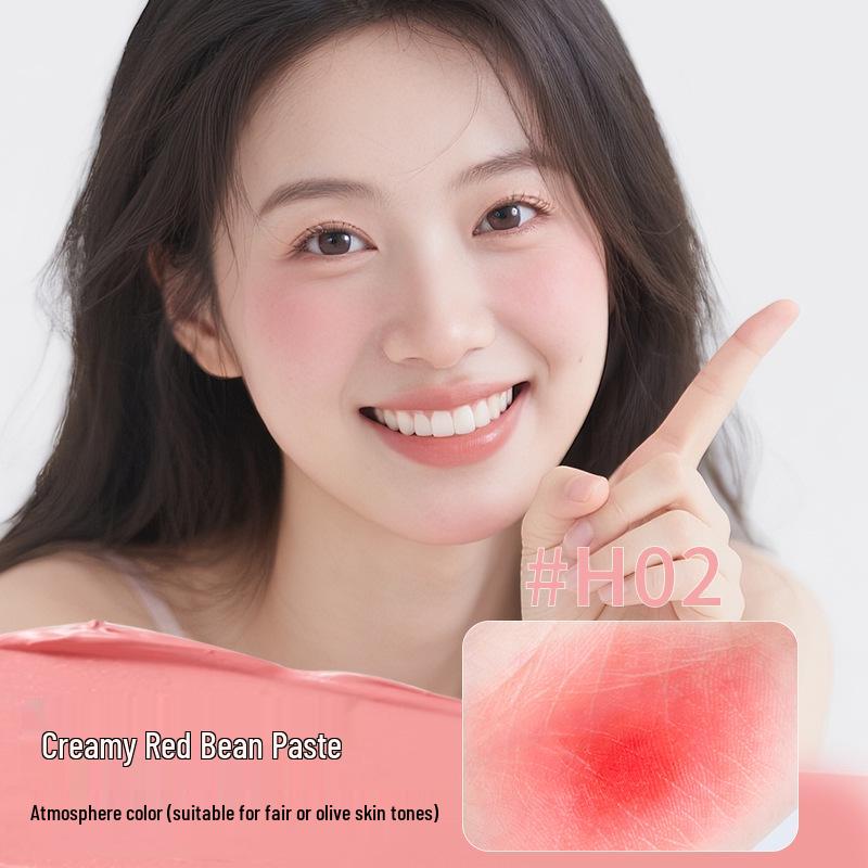 Honey Beam Velvety Liquid Blush: Natural Matte Nude Rouge with Cushion for a Flawless Glow