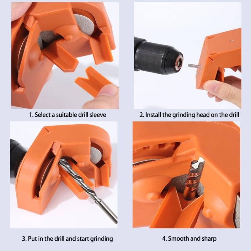 Precise Drill Bit Grinder Drill Bit Sharpener for Sharpening HSS, Carbides, Cobalt Bits Enhancer Improved Tool Life