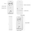 KERUI 433Mhz Leakage Alarm Water Detector Drip Alert with 90db Loud Home Security  Overflow Sensor for Kitchen Bathroom