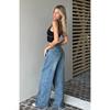 Foreign Trade Original Order WF Callyoumineitgirl Wide Leg Straight Edging Hem Jeans DS2 1208