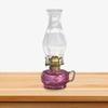 Retro Style Kerosene Oil Lamp Durable Altar Supplies with Lamp Wick Windproof Glass for Church Hiking Holiday Bedroom Christmas