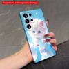 2DFlat Samsung Phone Case Fluffy White Kitten In Sky Dreams Applicable To Galaxy S23 S24 S25ULTRA S26 A12 A14 A15 A16 A54 A55