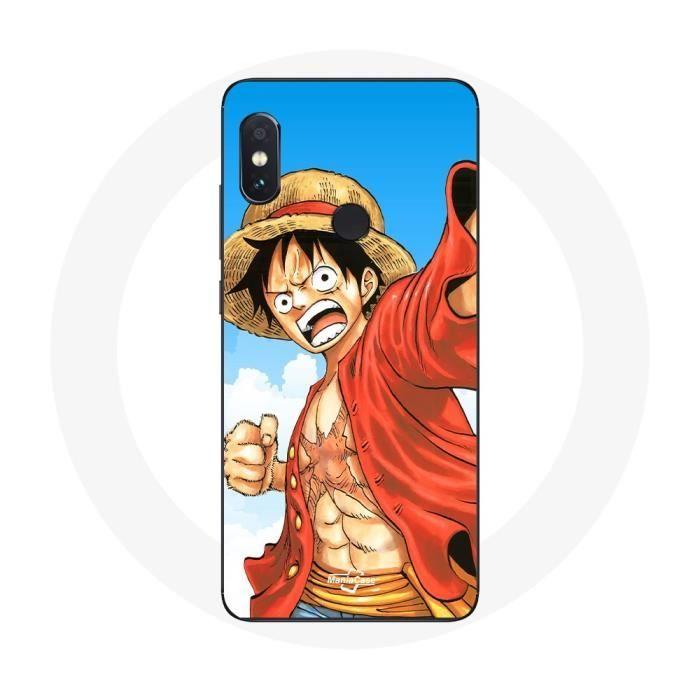 Coque pour Xiaomi Redmi Note 5 AI Dual Camera Manga One piece Luffy Anime