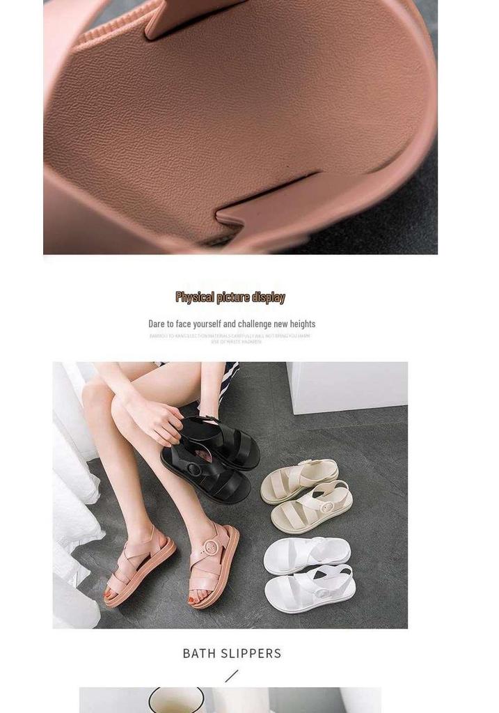 2026 Summer Women's Korean Style Roman Harajuku Flat Sandals