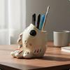 Stationery Holder Presentable Desk Organizer Decorative Pencil Cup for Office Dripping Beast