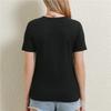 Women Summer Short-Sleeved V-Neck Top Loose Korean Style Casual Sexy T-Shirt