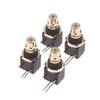 2/4Pcs Rca Female Socket Elbow Pin Pcb Panel Mount Adapter Right Angle Copper Gold Plated Decoder Digital Coaxial Connector