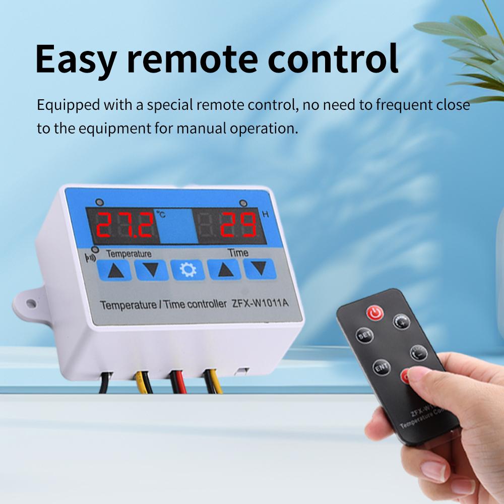 W1011 Controler Inteligent de Timp și Temperatură Alarmă Temperatură Înaltă/Joasă DC 12V/24V/12-60V/AC 110-220V Interval de Control -20~80℃