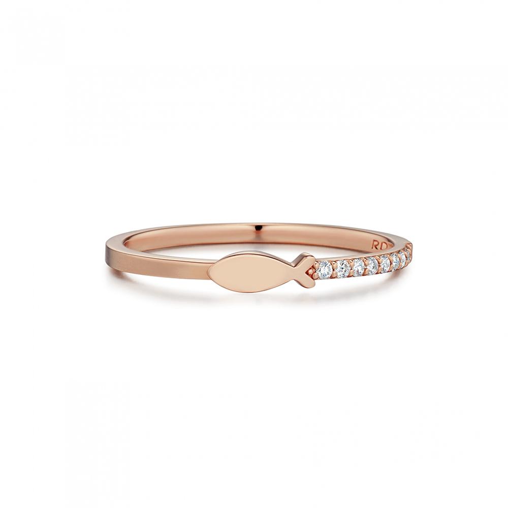 Roseedor Lucky Rich Plain Diamond Ring_210103212