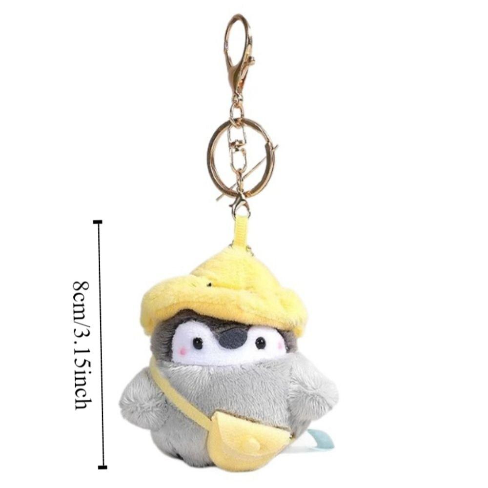 Collection Penguin Doll Bag Pendant Fluffy Plush Penguin Keychain  Backpack Decoration