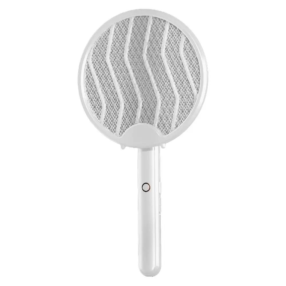 Rechargeable Flycatcher Electric Fly Swatter Racket 2 In 1 Design Electric Fly Insect Bug Zapper Bat Insect Fly Swatter Racket