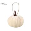 Retro Autumn Home Decorations Velvet Pumpkin Hanging Decor, Fall Harvest Ornaments with Decorative Pumpkins Hemp Rope Jute Rope, Thanksgiving