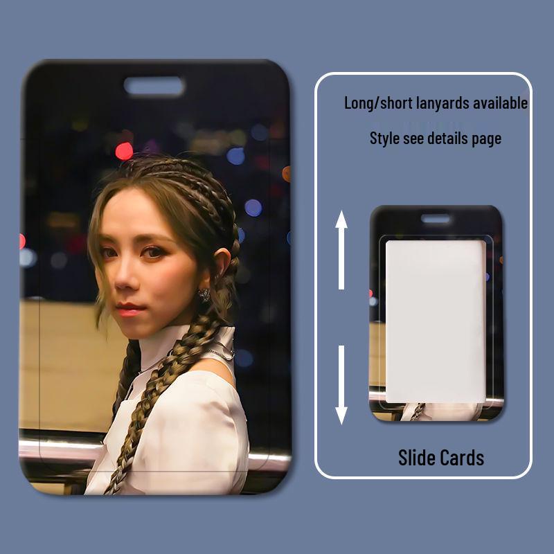 G.E.M. Plastic Sliding Cover Card Holder for School ID, Badge, or Access Card
